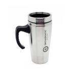 Brinde Caneca Inox 450ml com Tampa Abre e Fecha