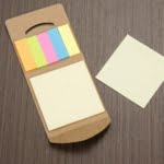 Brinde Bloco de Anotações Personalizado Kraft com Autoadesivos