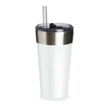 Brinde Copo Térmico com Canudo 500ml