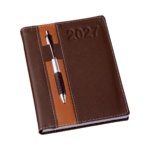 Brinde Agenda Personalizada 2027 com Porta Caneta