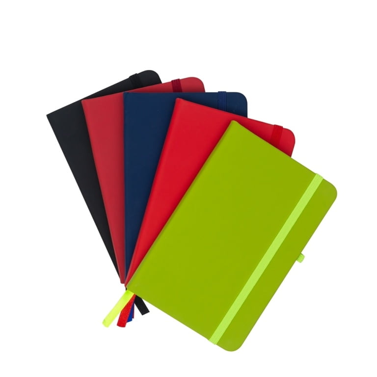 Brinde Caderneta Moleskine Pequena com Suporte para Caneta