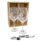 Brinde Kit Vinho Personalizado com 4 Peças