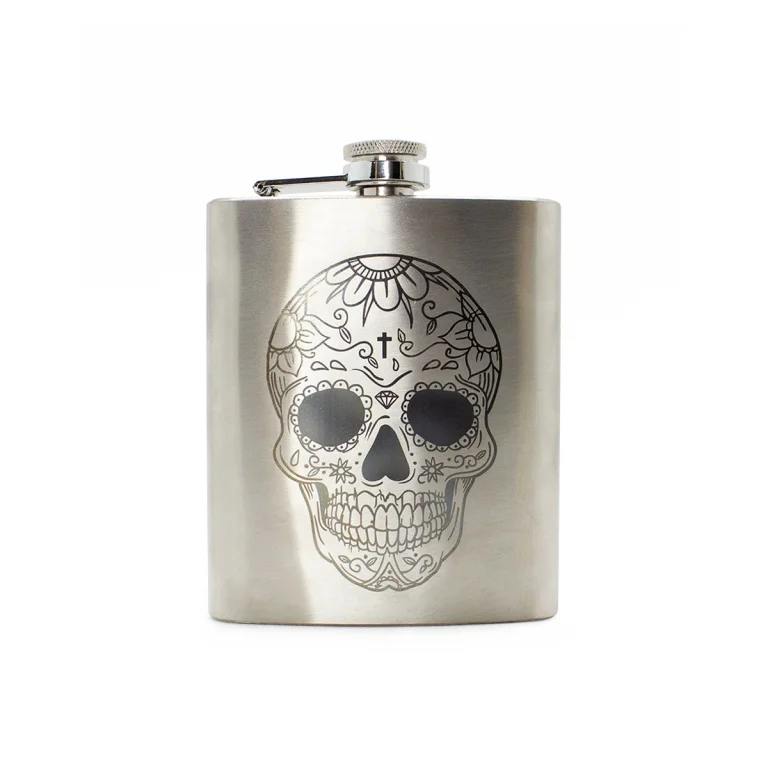 Brinde Cantil Porta Whisky em Inox 6oz