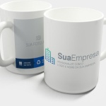 Brinde Caneca Cerâmica Personalizada 300ml