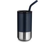 Brinde Copo Inox com Canudo de 500ml