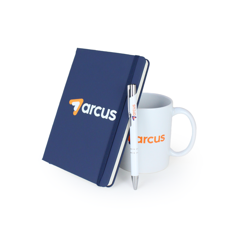 Brinde Kit Onboarding Trio - Caneca, Caneta e Caderneta