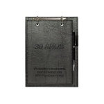 Brinde Porta Bloco de Mesa Luxo em Couro Sintético 23,5×17,5cm