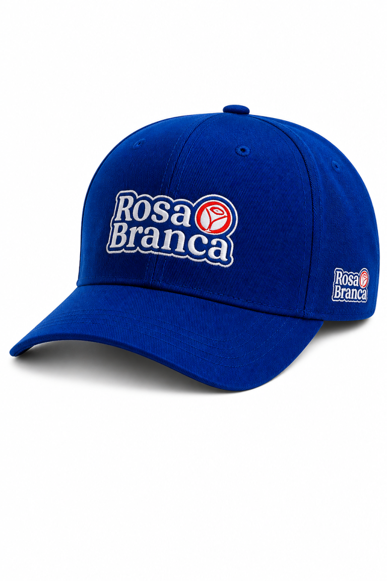 Boné Personalizado 6 gomos – Rosa Branca