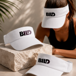 Brinde Viseira Personalizado com Aba Curva e Fecho Ajustável