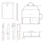 Brinde Kit Churrasco 6 Peças