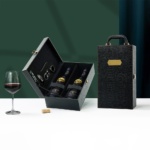 Brinde Kit Vinho Xadrez 4 peças