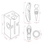 Brinde Kit Vinho 6 Peças